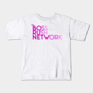 Boss Rush Network Logo (Women Support) Kids T-Shirt